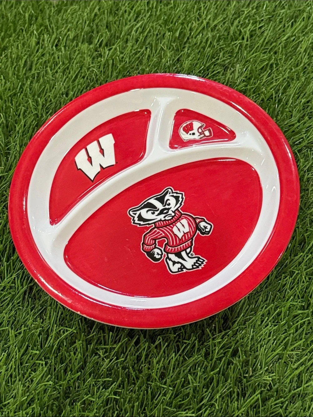 Toddler Divided Plate - Wisconsin Badgers